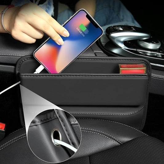 Leather Car Seat Gap Storage Box | Car Accessories