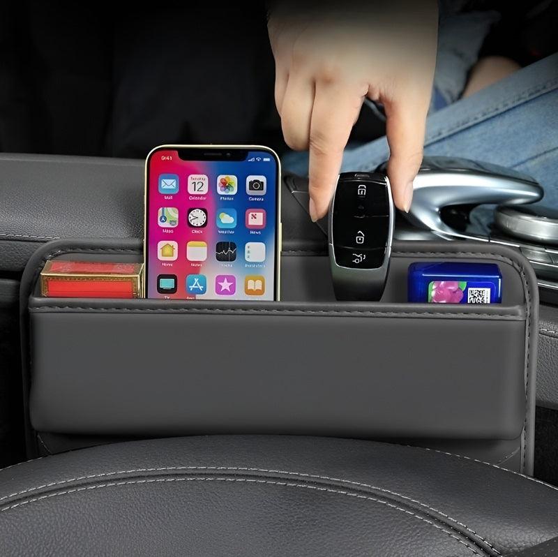 Leather Car Seat Gap Storage Box | Car Accessories