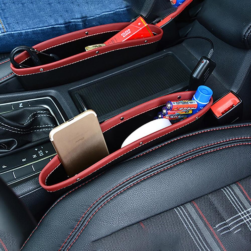 Car Seat Gap Organizer with Storage Pockets & Cup Holder | Car Accessories