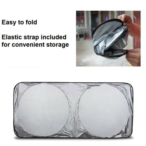 Car windshield sun shade foldable visor cover