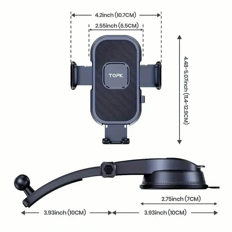 topk d38c adjustable car phone holder