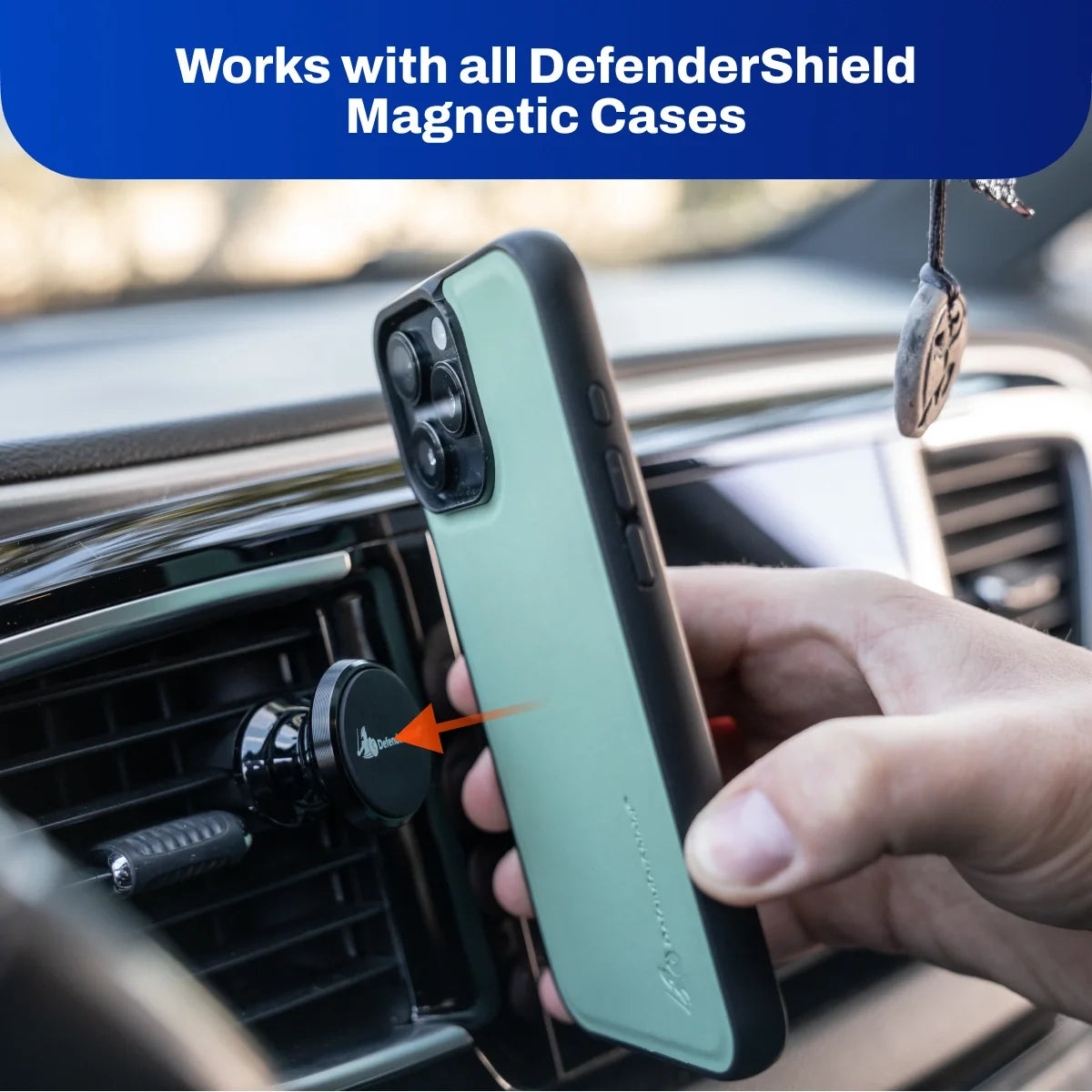 magnetic car phone holder – 360° air vent mount