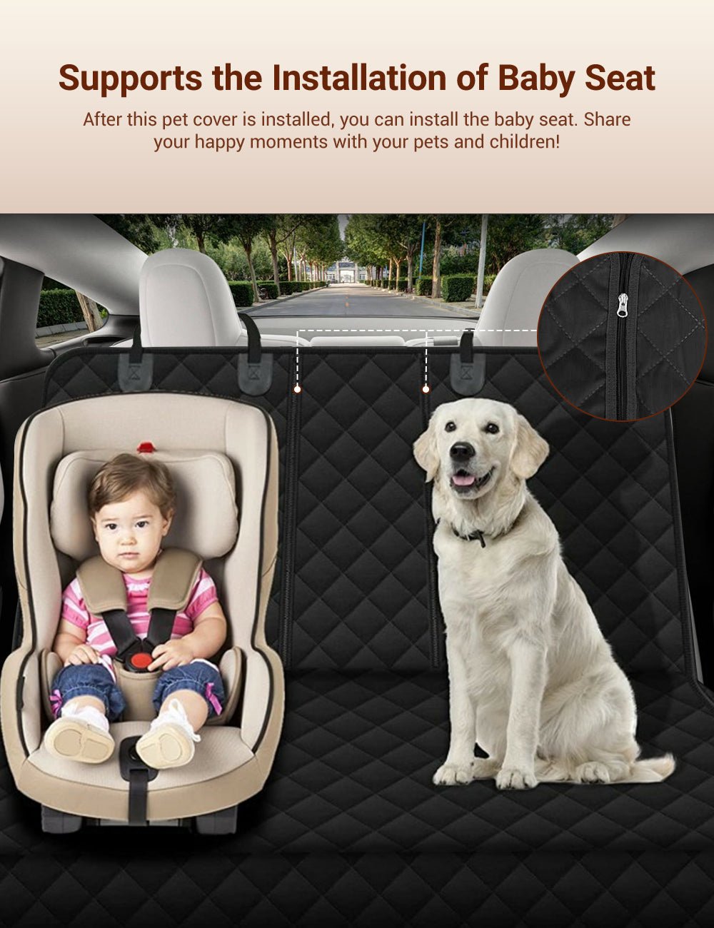 Dog Seat Cover | Tesla Model 3/Y/S/X/Cybertruck | Car Accessories