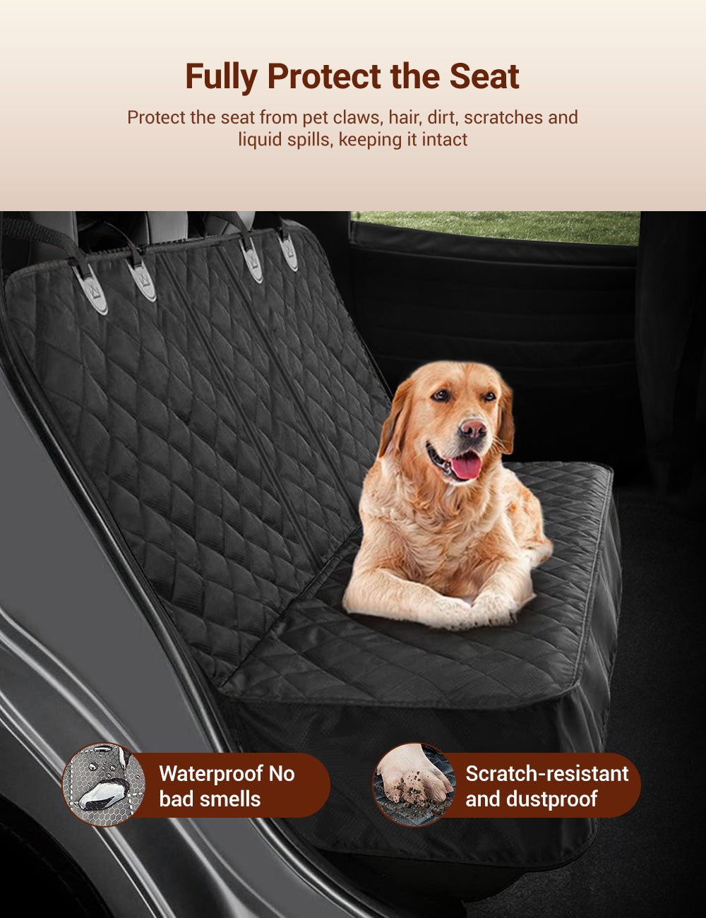 Dog Seat Cover | Tesla Model 3/Y/S/X/Cybertruck | Car Accessories
