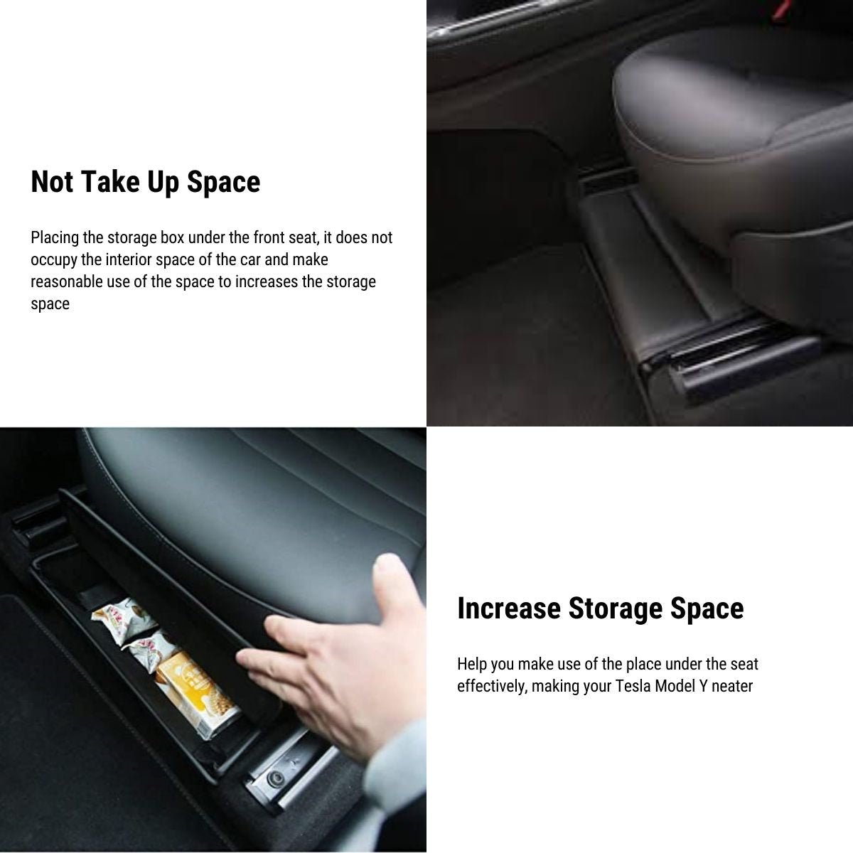 Under Seat Storage Box Organizer for Tesla Model Y | Car Accessories