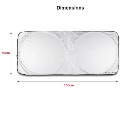 Car windshield sun shade foldable visor cover