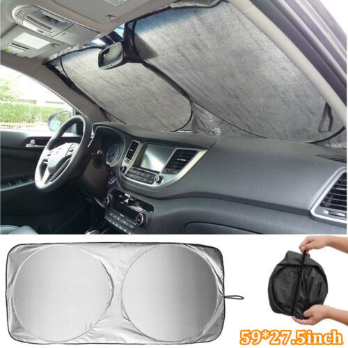 Car windshield sun shade foldable UV visor