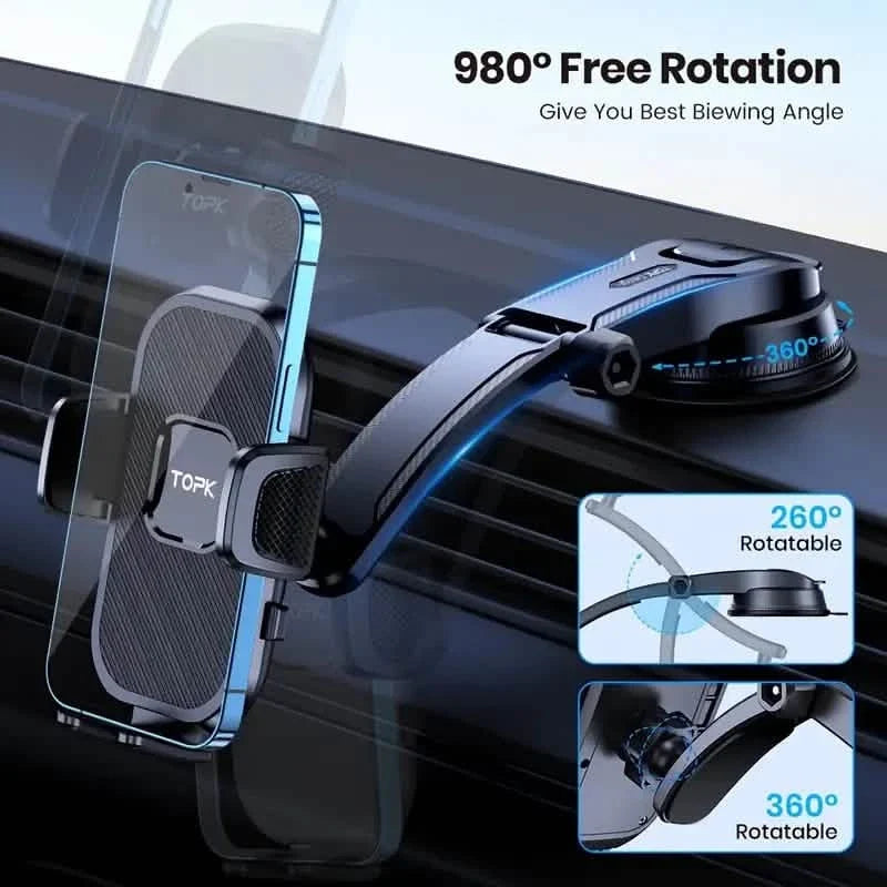 topk d38c adjustable car phone holder