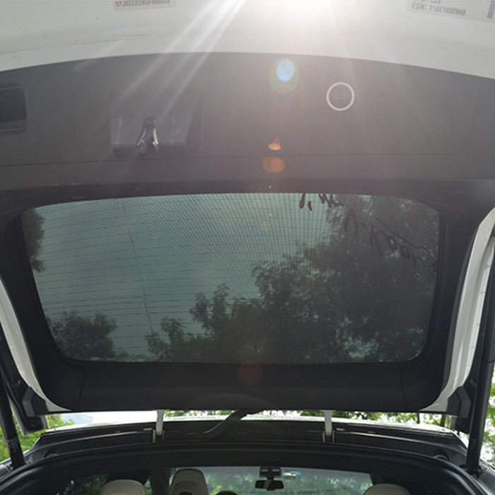 Tesla Model X front roof and tailgate sunshade