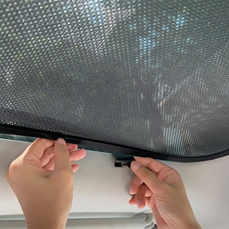 Tesla Model X front roof and tailgate sunshade