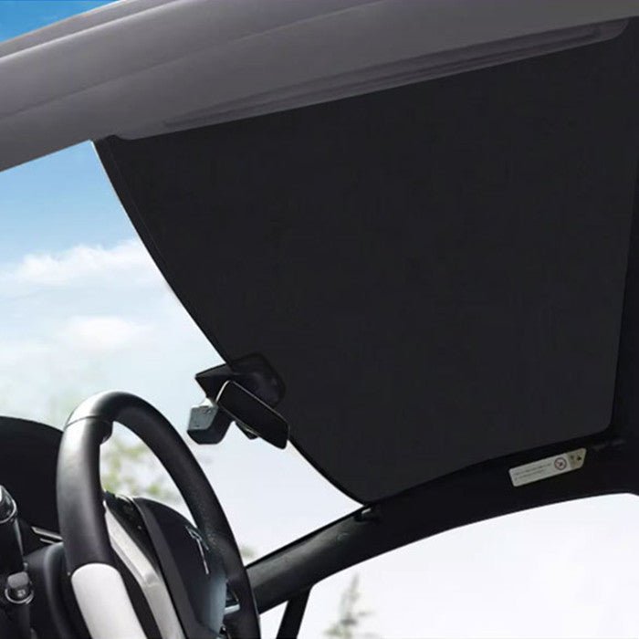 Tesla Model X front roof and tailgate sunshade