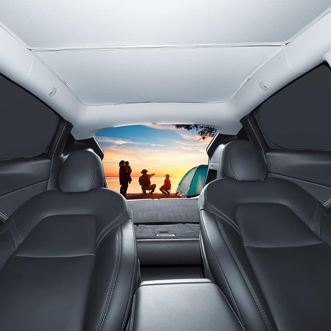 Tesla Model Y full 8 piece side window sun shades