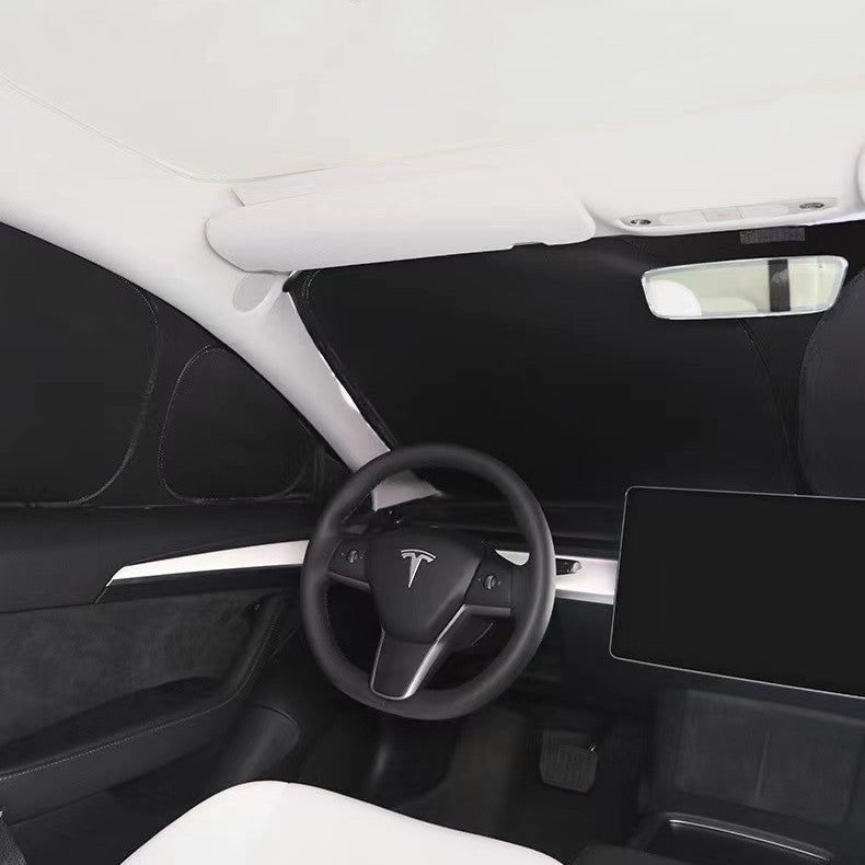 Tesla Model Y full 8 piece side window sun shades