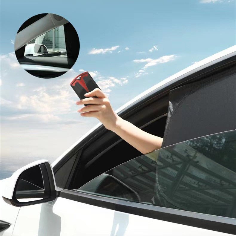 Tesla Model Y full 8 piece side window sun shades