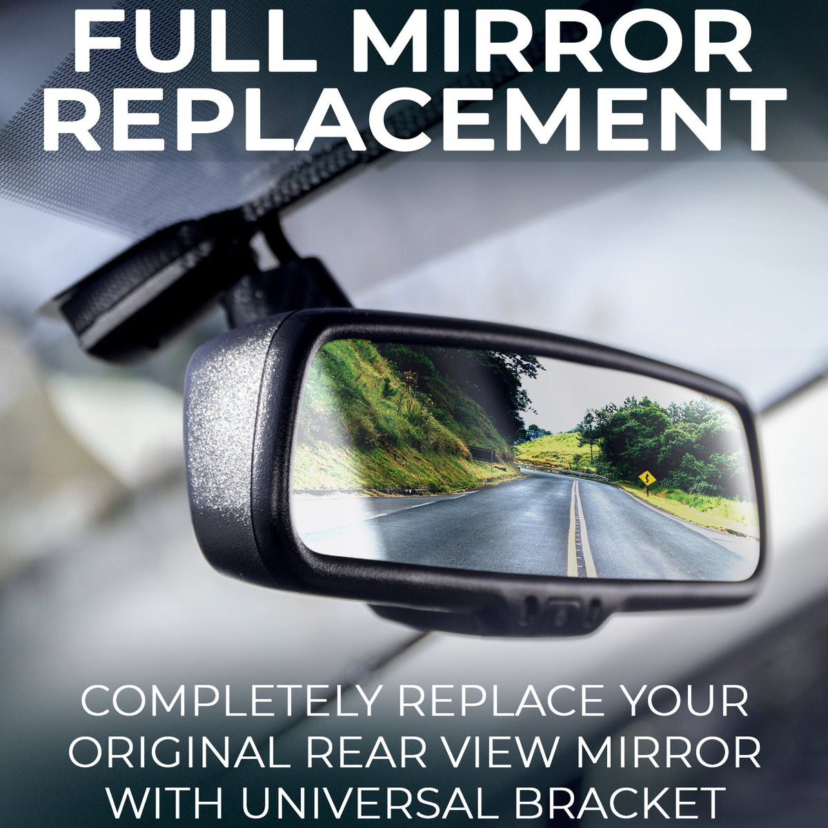10-inch rear view mirror dash cam with backup camera - view 4