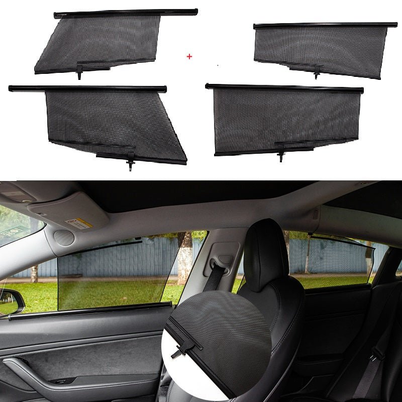 Tesla Model 3 side window sun shades