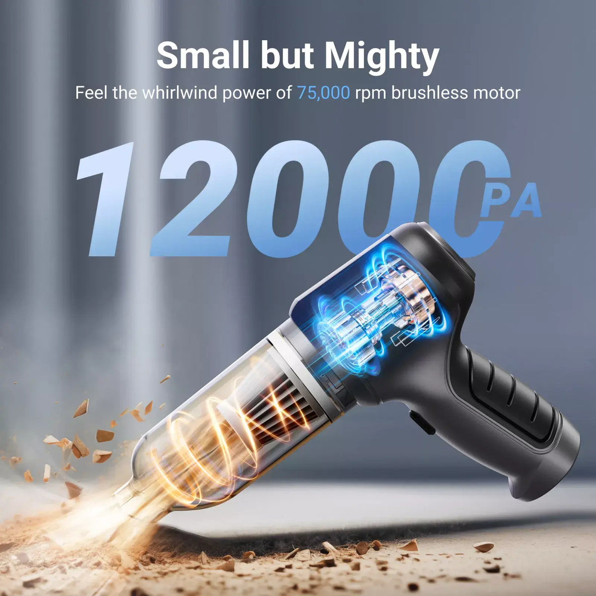 xCool cordless handheld car vacuum for car, home and pet hair - view 3