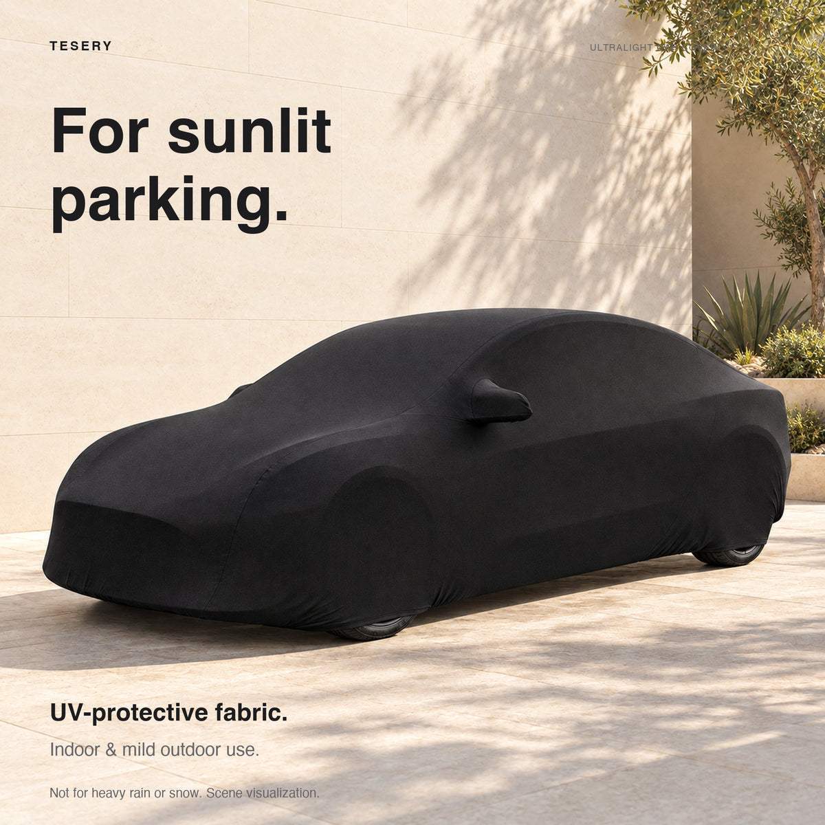 Ultralight Car Cover for Model 3/Y/X/S | Indoor & Outdoor | UV Protection | Stretchable | Car Accessories